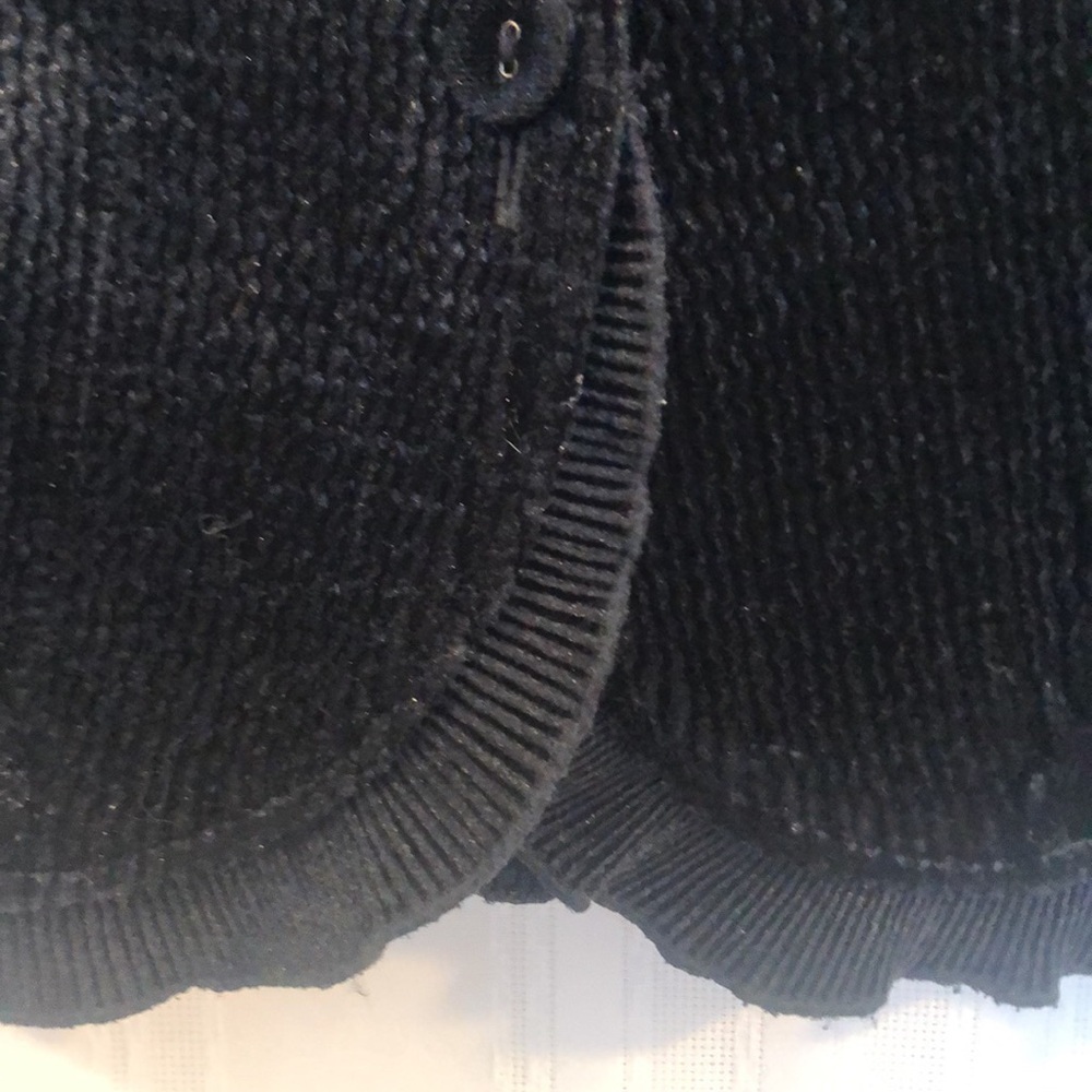 CHICOS Sz 3 Elegant Black Women's Cardigan Jacket PREWORN Pit to Pit 23 1/2" - Picture 5 of 15